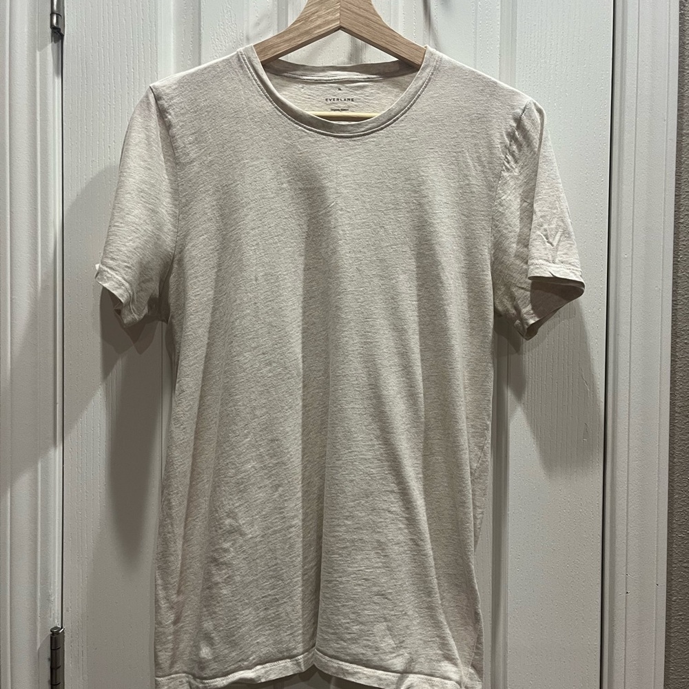 Everlane Cream Short Sleeve Tee